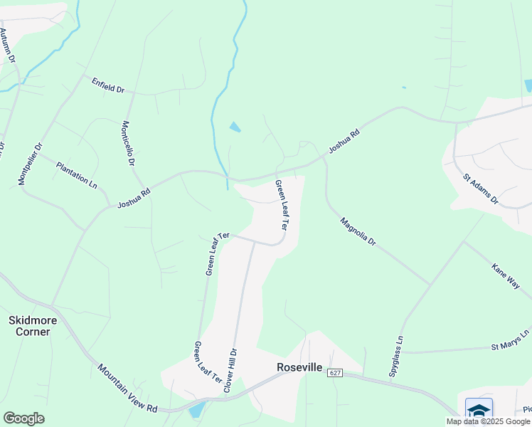 map of restaurants, bars, coffee shops, grocery stores, and more near 8 Roseville Court in Stafford