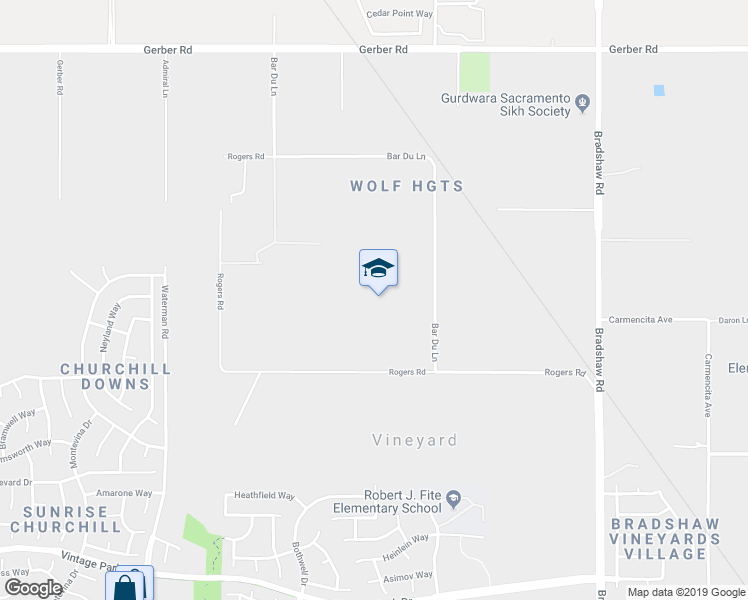 map of restaurants, bars, coffee shops, grocery stores, and more near 7818 Bar Du Lane in Sacramento