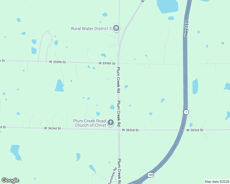 map of restaurants, bars, coffee shops, grocery stores, and more near 36105 Plum Creek Road in Osawatomie