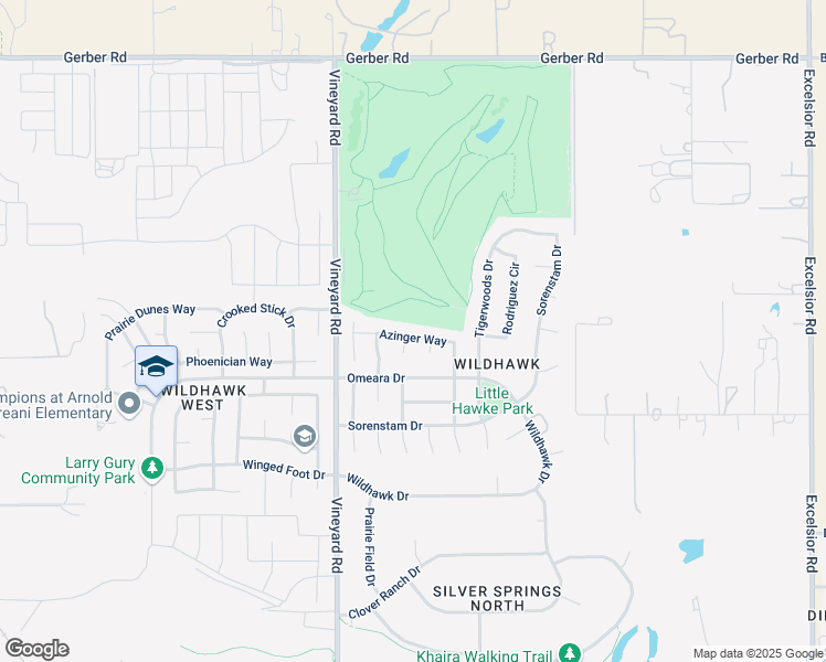map of restaurants, bars, coffee shops, grocery stores, and more near 10147 Azinger Way in Sacramento