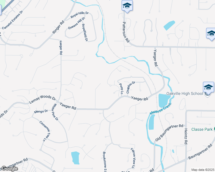 map of restaurants, bars, coffee shops, grocery stores, and more near 3557 Summerlyn Drive in St. Louis