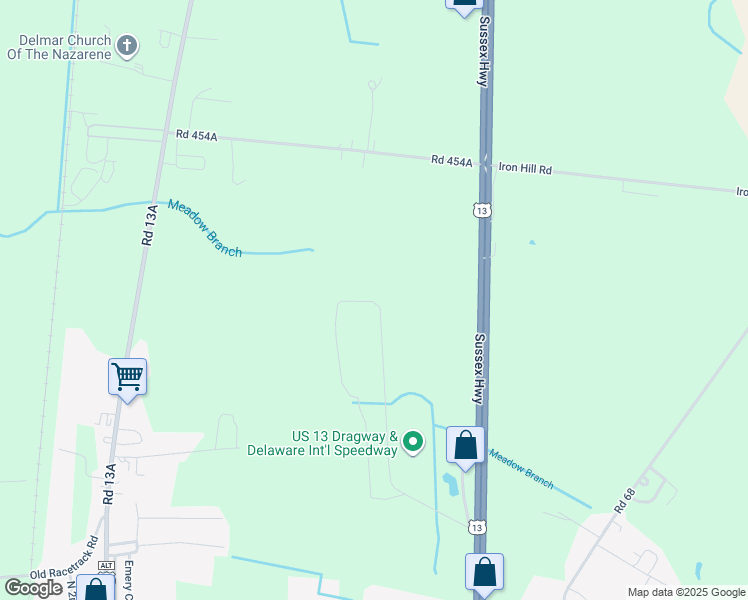 map of restaurants, bars, coffee shops, grocery stores, and more near in Delmar