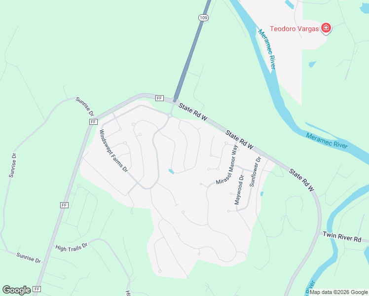 map of restaurants, bars, coffee shops, grocery stores, and more near 14 Fall Flower Court in Eureka