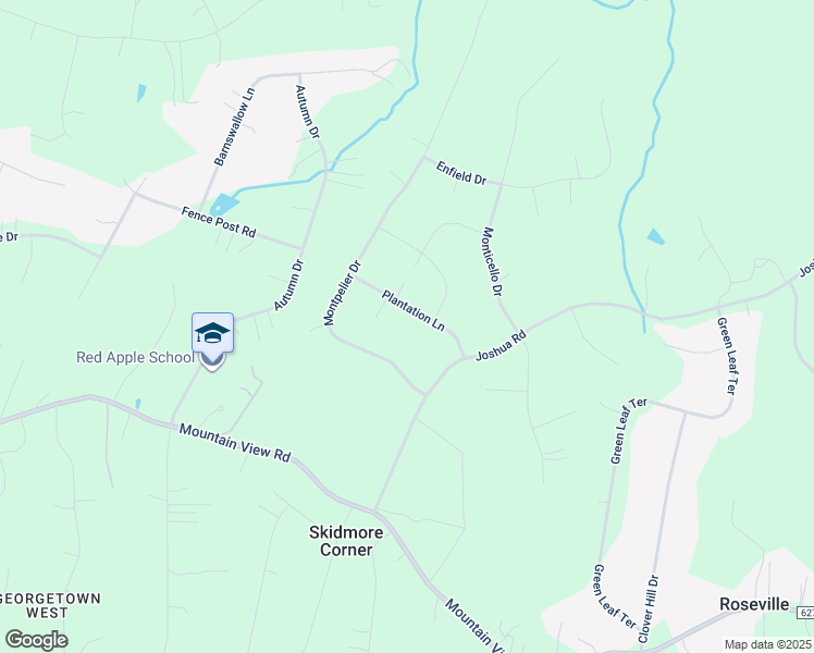 map of restaurants, bars, coffee shops, grocery stores, and more near 106 Plantation Lane in Stafford