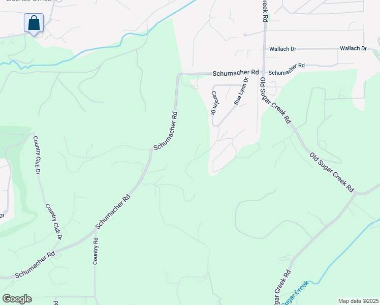 map of restaurants, bars, coffee shops, grocery stores, and more near 2533 Tricia Lane in High Ridge