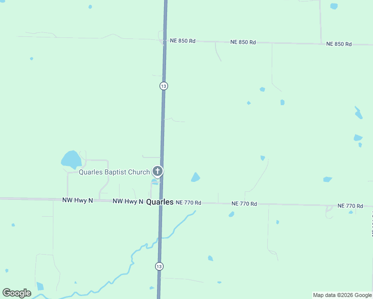 map of restaurants, bars, coffee shops, grocery stores, and more near 7 Northeast 770 Road in Clinton