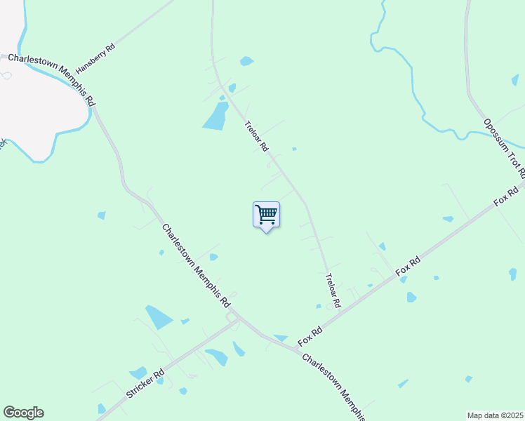 map of restaurants, bars, coffee shops, grocery stores, and more near 22105 Treloar Road in Memphis
