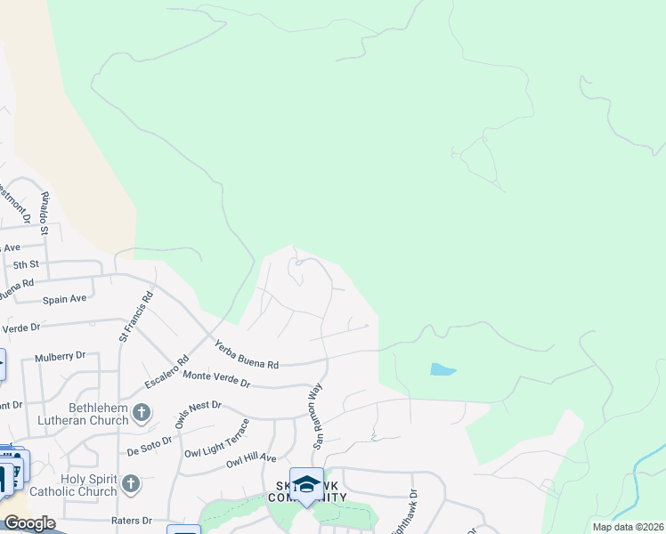 map of restaurants, bars, coffee shops, grocery stores, and more near 1838 San Ramon Way in Santa Rosa