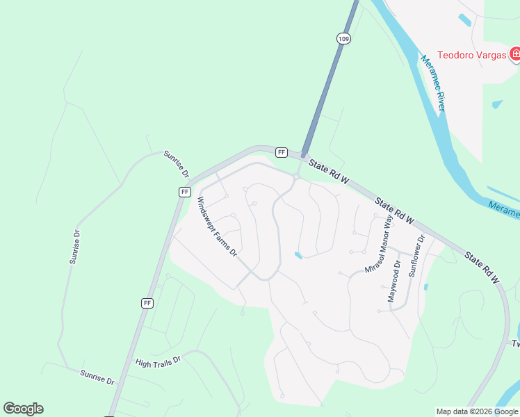 map of restaurants, bars, coffee shops, grocery stores, and more near 205 Willow Ridge Court in Eureka