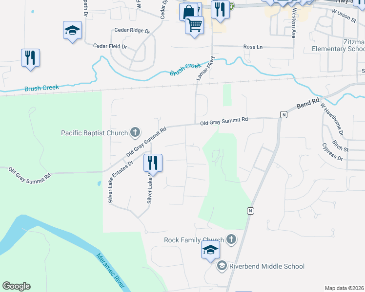 map of restaurants, bars, coffee shops, grocery stores, and more near 1946 Kelly Court in Pacific