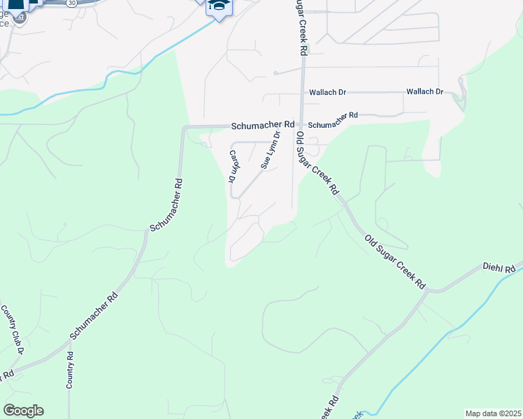 map of restaurants, bars, coffee shops, grocery stores, and more near 4116 Kimberly Court in High Ridge