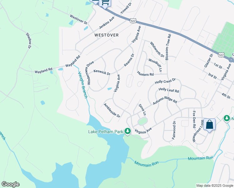 map of restaurants, bars, coffee shops, grocery stores, and more near 1061 Virginia Avenue in Culpeper