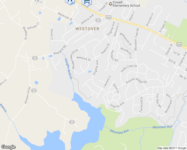 map of restaurants, bars, coffee shops, grocery stores, and more near 1064 Virginia Avenue in Culpeper