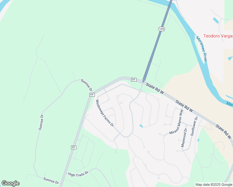 map of restaurants, bars, coffee shops, grocery stores, and more near 2453 Windswept Farms Drive in Eureka