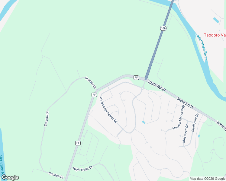 map of restaurants, bars, coffee shops, grocery stores, and more near 2389 Windswept Farms Drive in Eureka