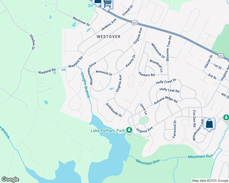 map of restaurants, bars, coffee shops, grocery stores, and more near 1064 Virginia Avenue in Culpeper