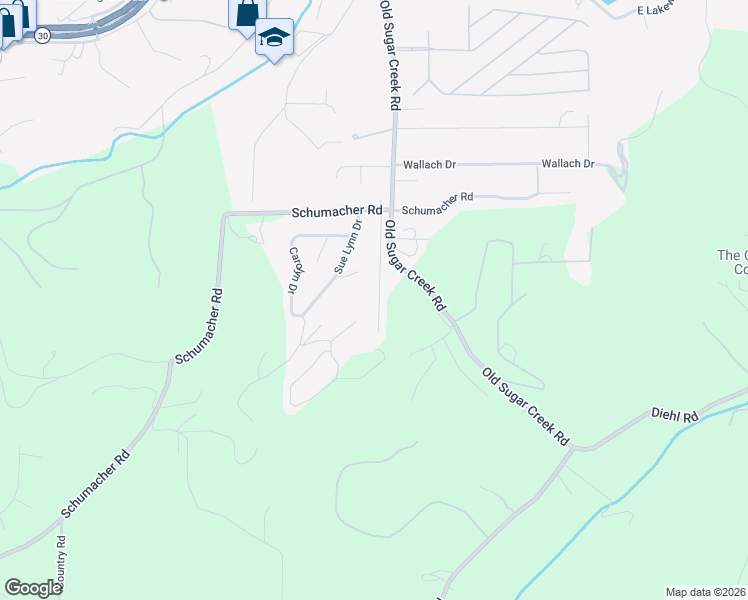 map of restaurants, bars, coffee shops, grocery stores, and more near 2357 Arkansas Drive in High Ridge