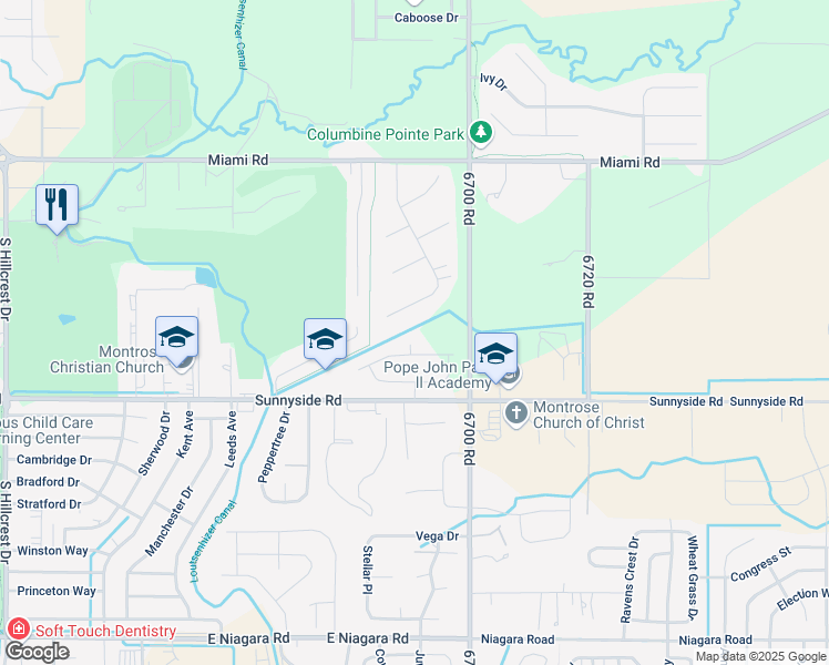 map of restaurants, bars, coffee shops, grocery stores, and more near 1000 Home Court in Montrose