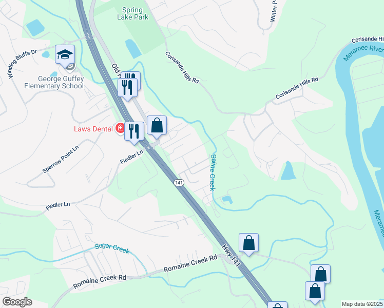 map of restaurants, bars, coffee shops, grocery stores, and more near 226 Cool Valley Drive in Fenton