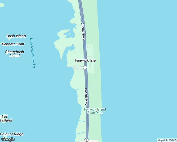 map of restaurants, bars, coffee shops, grocery stores, and more near 37146 Ocean Park Lane in Fenwick Island