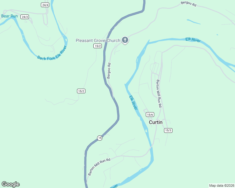 map of restaurants, bars, coffee shops, grocery stores, and more near 24 Bergoo Road in Webster Springs