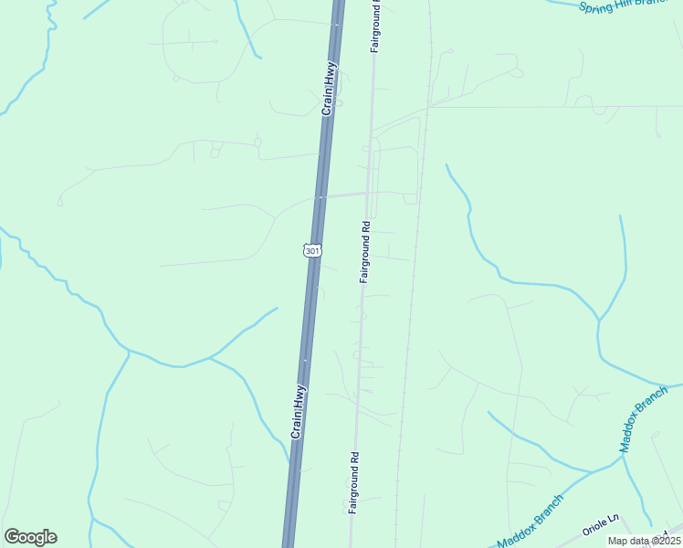 map of restaurants, bars, coffee shops, grocery stores, and more near 8580 Crain Highway in La Plata
