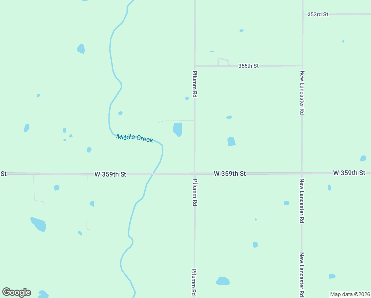 map of restaurants, bars, coffee shops, grocery stores, and more near 35886 Pflumm Road in Paola