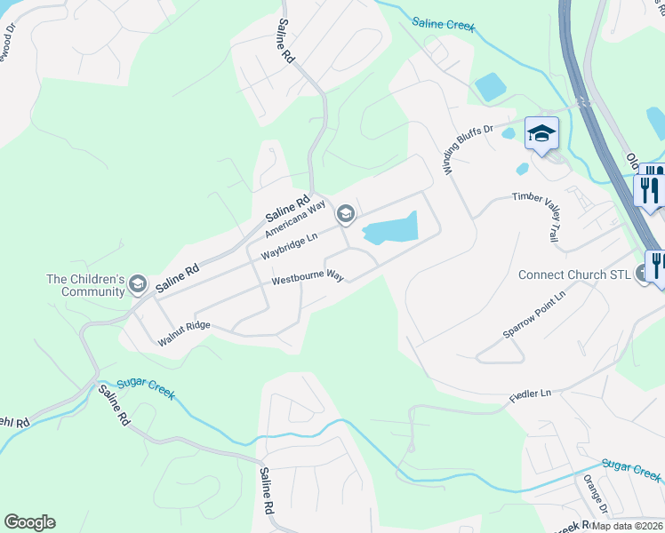 map of restaurants, bars, coffee shops, grocery stores, and more near 1940 Westbourne Way in Fenton