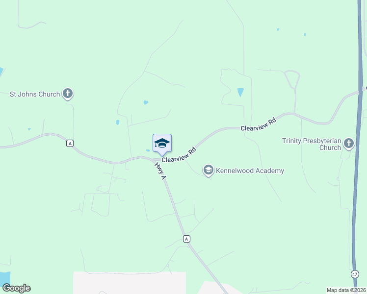 map of restaurants, bars, coffee shops, grocery stores, and more near 1552 Clearview Road in Union