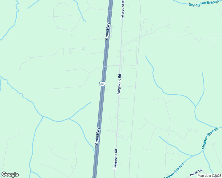 map of restaurants, bars, coffee shops, grocery stores, and more near 8580 Crain Highway in La Plata