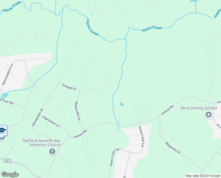 map of restaurants, bars, coffee shops, grocery stores, and more near 86 Enfield Drive in Stafford