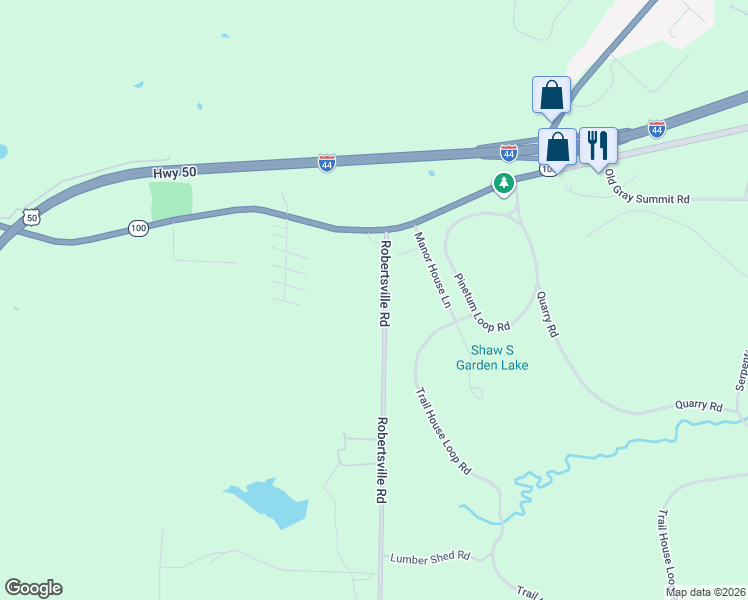 map of restaurants, bars, coffee shops, grocery stores, and more near 2151 Robertsville Road in Villa Ridge