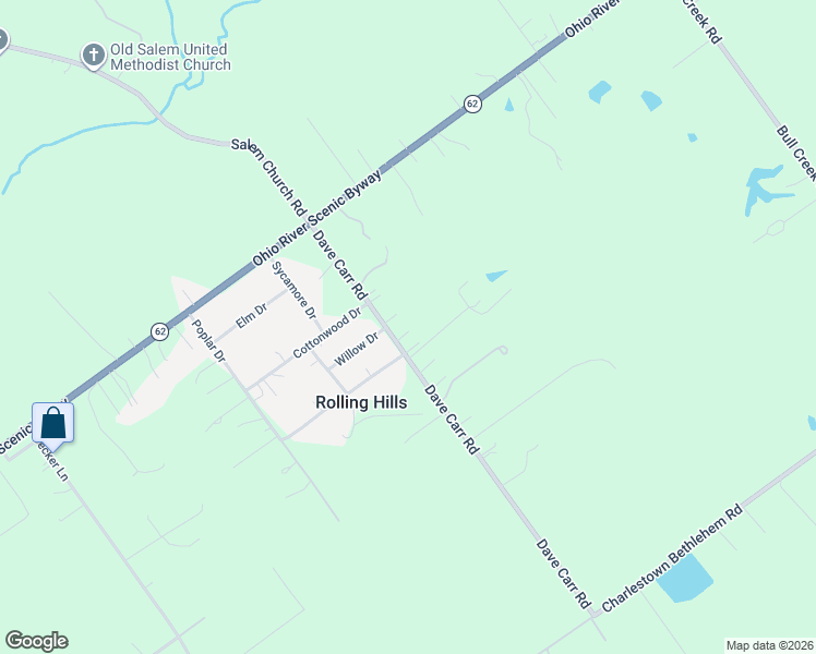 map of restaurants, bars, coffee shops, grocery stores, and more near 7100 Dave Carr Road in Charlestown