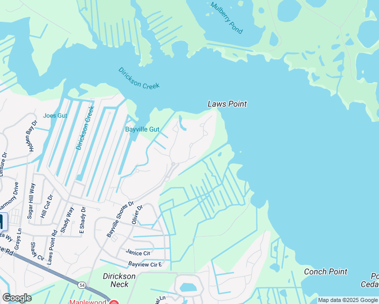 map of restaurants, bars, coffee shops, grocery stores, and more near 1172 Ocean Vista Drive in Selbyville