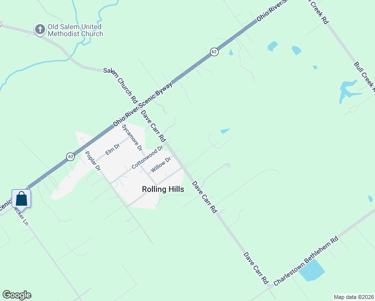 map of restaurants, bars, coffee shops, grocery stores, and more near 7100 Dave Carr Road in Charlestown