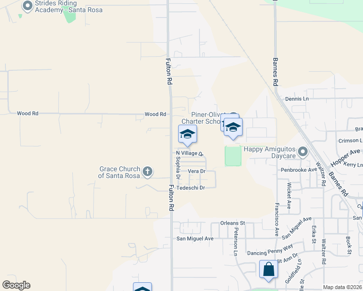 map of restaurants, bars, coffee shops, grocery stores, and more near 2581 Gobar Lane in Santa Rosa