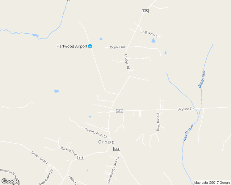 map of restaurants, bars, coffee shops, grocery stores, and more near 276 Cropp Road in Fredericksburg