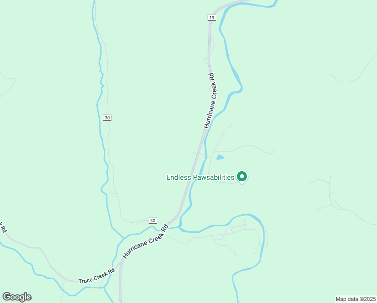 map of restaurants, bars, coffee shops, grocery stores, and more near 3619 Hurricane Creek Road in Hurricane
