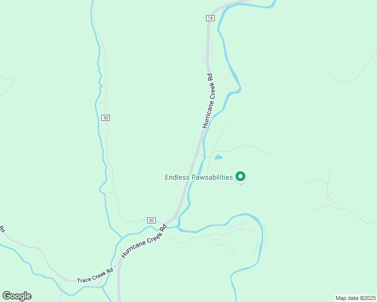 map of restaurants, bars, coffee shops, grocery stores, and more near 3619 Hurricane Creek Road in Hurricane