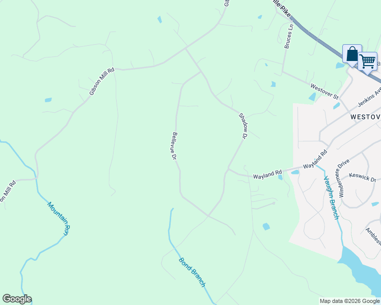 map of restaurants, bars, coffee shops, grocery stores, and more near 16219 Bellevue Drive in Culpeper