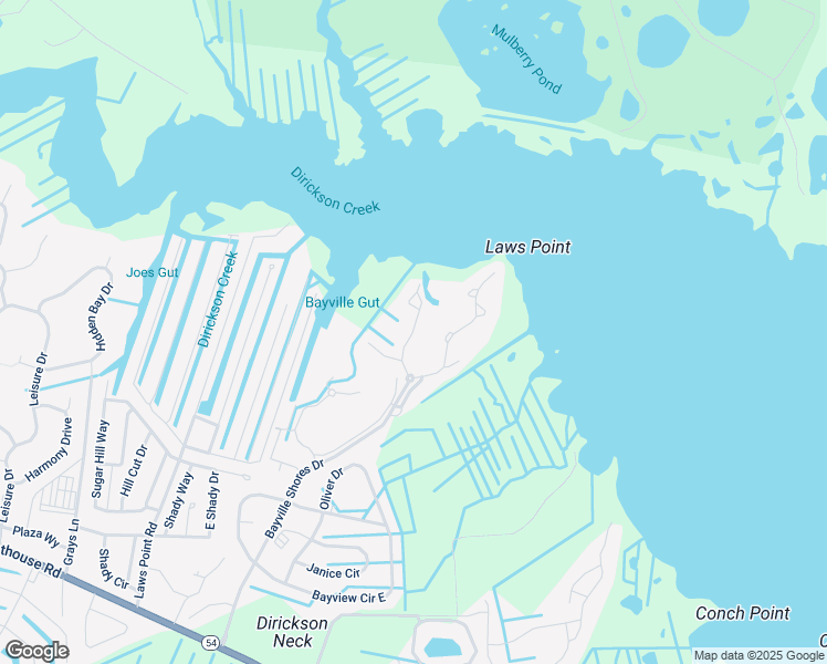 map of restaurants, bars, coffee shops, grocery stores, and more near 1188 Bay Vista Drive in Selbyville