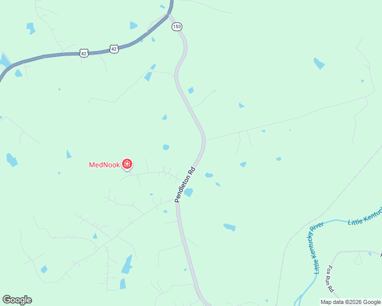 map of restaurants, bars, coffee shops, grocery stores, and more near Pendleton Road in Pendleton