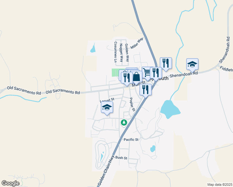 map of restaurants, bars, coffee shops, grocery stores, and more near 9254 Hay Street in Plymouth