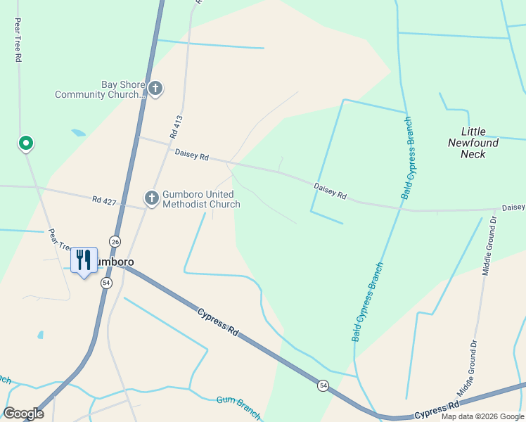 map of restaurants, bars, coffee shops, grocery stores, and more near 36986 Wells Lane in Millsboro