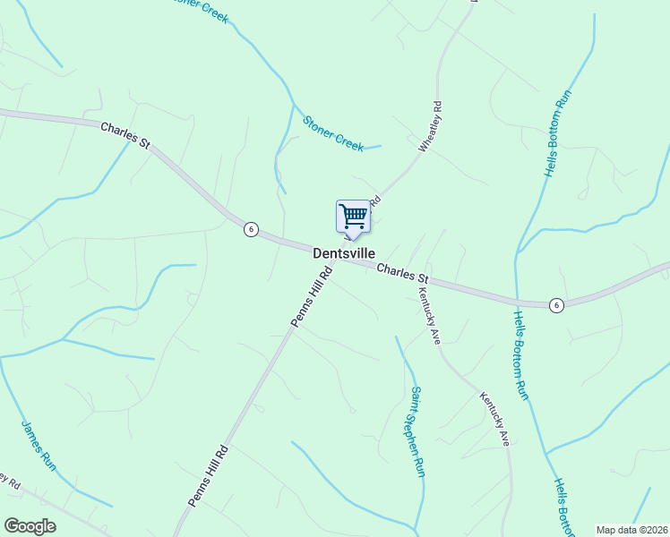 map of restaurants, bars, coffee shops, grocery stores, and more near 8400 Penns Hill Road in La Plata