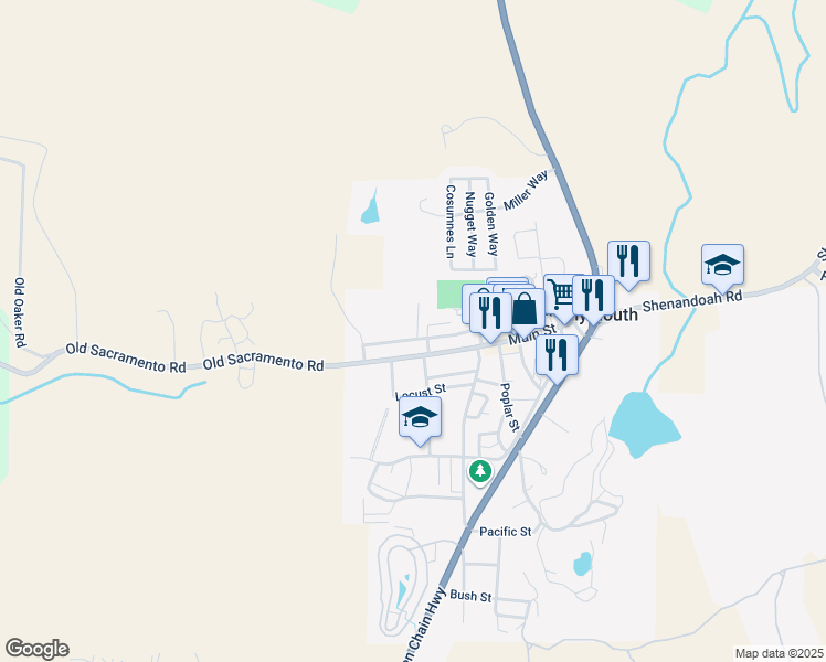 map of restaurants, bars, coffee shops, grocery stores, and more near 9182 Landrum Street in Plymouth