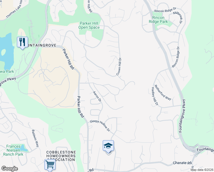 map of restaurants, bars, coffee shops, grocery stores, and more near 3811 Clear Ridge in Santa Rosa
