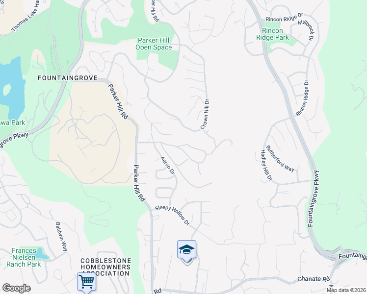 map of restaurants, bars, coffee shops, grocery stores, and more near 3811 Clear Ridge in Santa Rosa