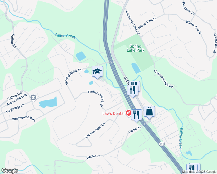 map of restaurants, bars, coffee shops, grocery stores, and more near 212 Turtle Drive in Fenton