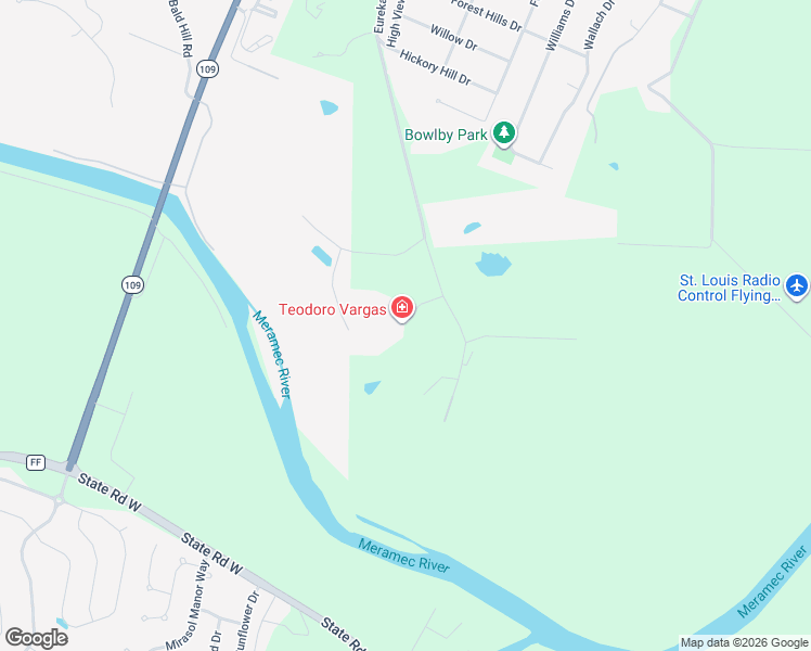 map of restaurants, bars, coffee shops, grocery stores, and more near 1075 Eureka Road in Eureka